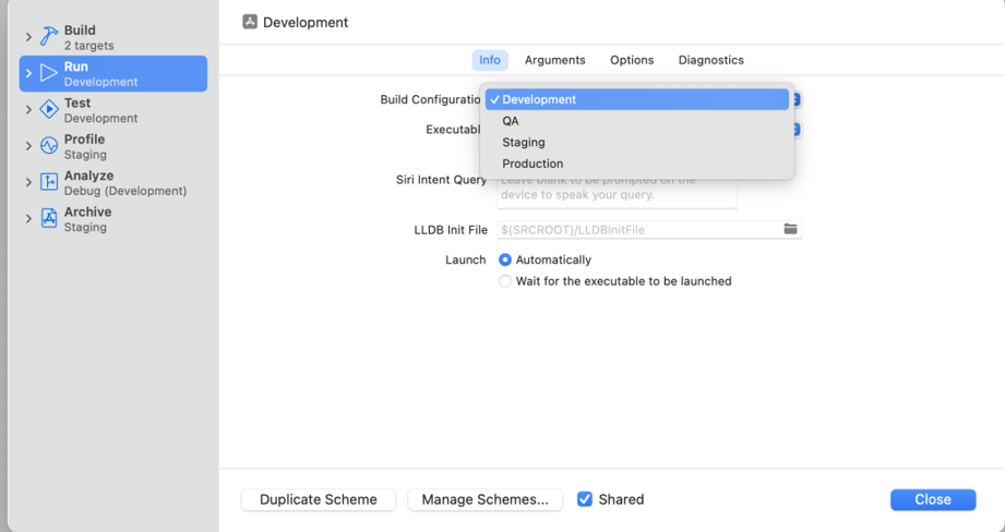 Final Step for Environment Scheme Configuration